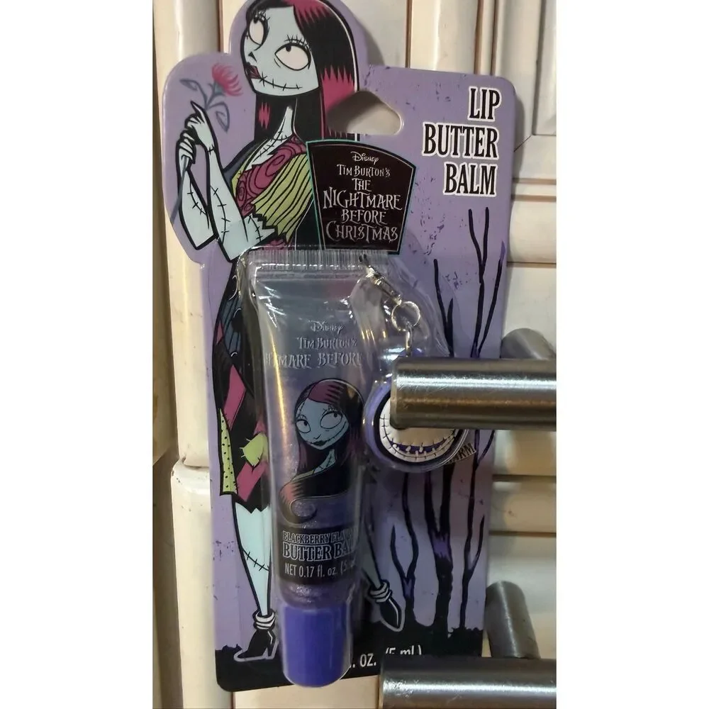 Disney Tim Burton's The Nightmare Before Christmas Lip Balm Holder Keychain Set